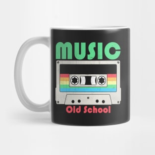 Tribute to Legends of Old School Music - Retro Cassette Tape Design Mug